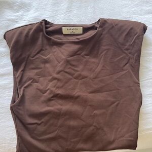 Babaton Brown Bodysuit